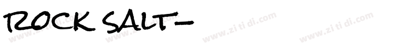 rock salt字体转换